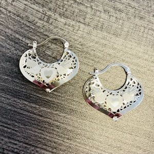 Heart  14k gold plated earrings